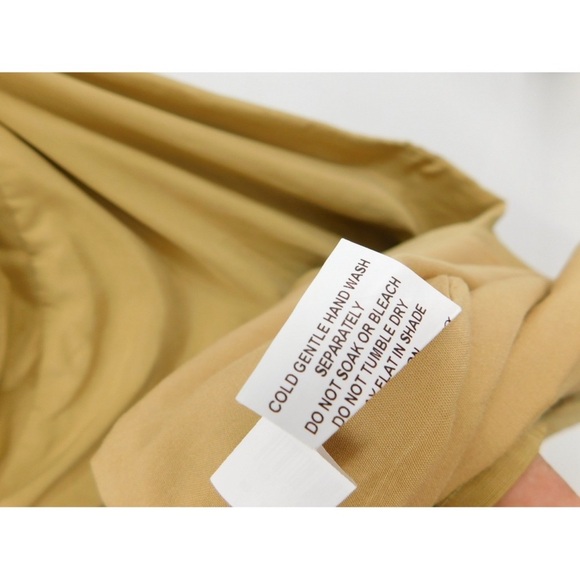 DISSH Shelby Pistachio Midi Linen Blend Dress Ruched Strapless Back Slit Size 4 - Picture 7 of 8